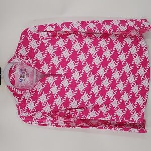IBKUL‎ Pink 1/4 Zip Pullover Womens Small Shirt Mesh Lightweight Golf UPF50+